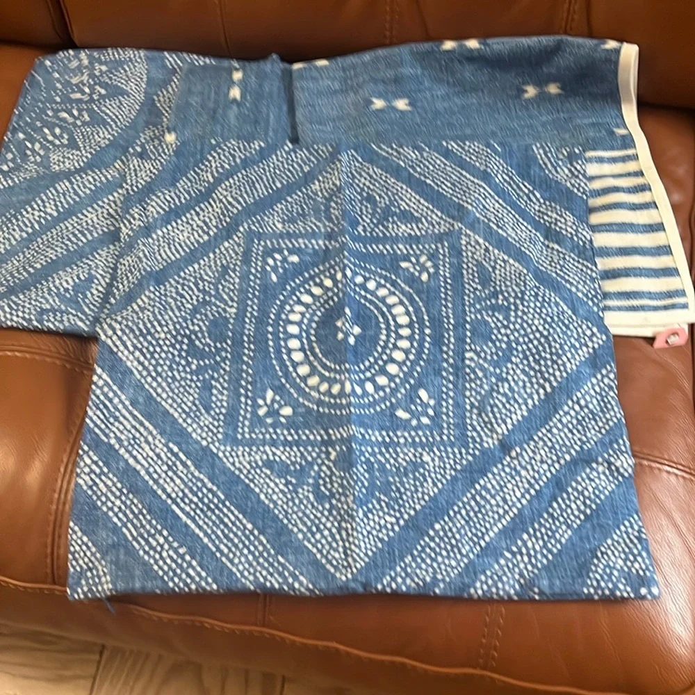 Blue Patterned Cotton Sheet Set - Ralph Lauren